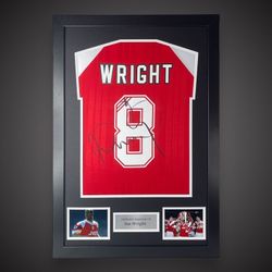 Ian Wright Arsenal Shirt | Framed Hand Signed w/ COA and Photo Proof
