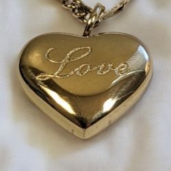18k Gold Plated Heart Pendant Necklace