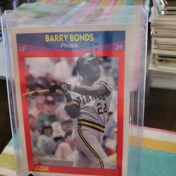 Barry Bonds Score Baseball Cards Lot 