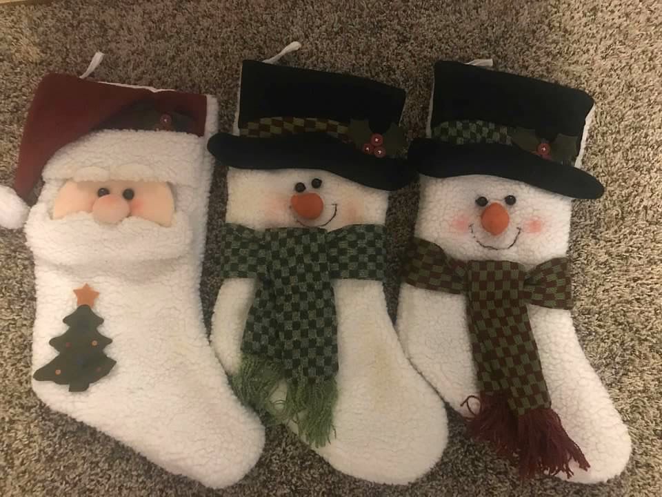 Christmas Stockings -set of 3