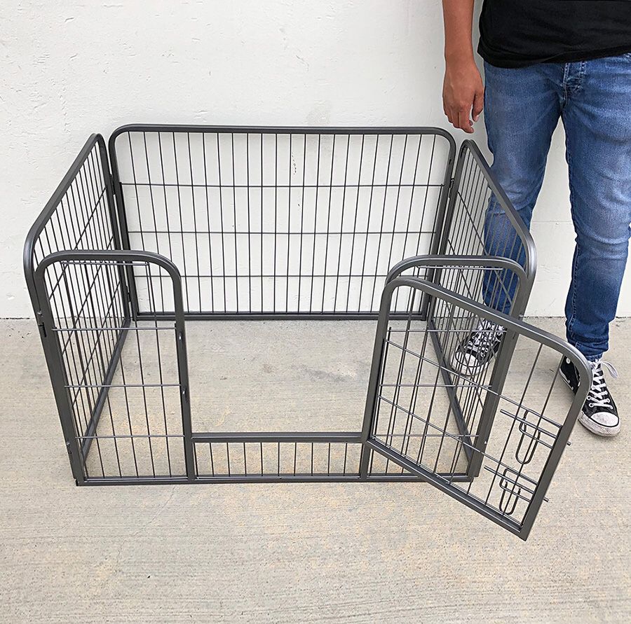 New in box $55 Heavy Duty 37”x25”x24” Pet Playpen Dog Crate Kennel Exercise Cage Fence, 4-Panels Play Pen