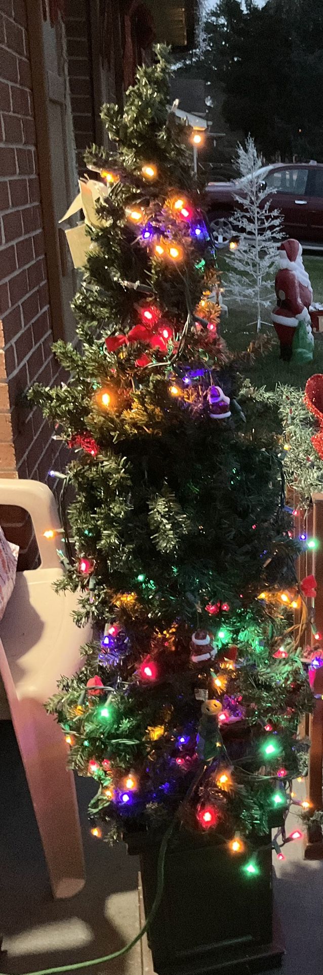 5 feet tall Lighted  Tree-$35 Firm,, And No Holds