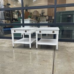 White Side Tables Per Each 