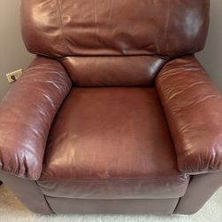 Oversized Brown Armchair