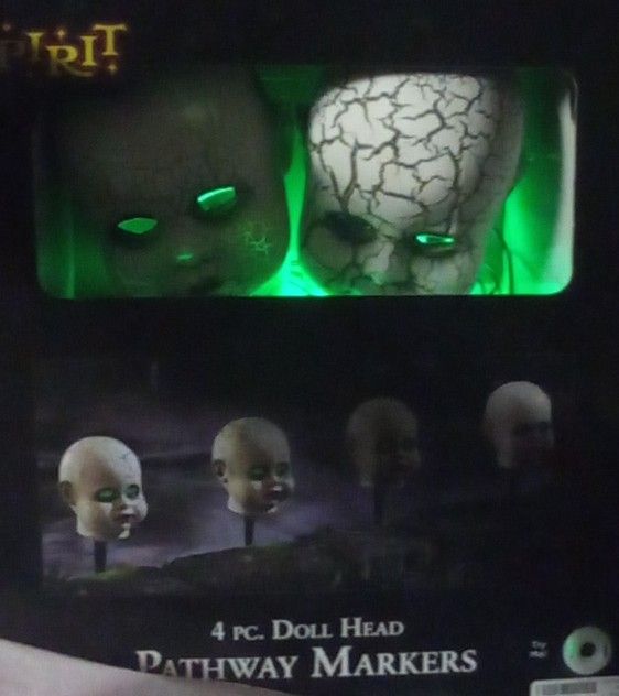 Halloween Cracked doll pathway lightup led