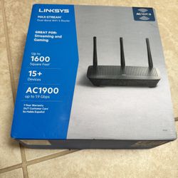 Linksys Max-Stream AC1900 Dual-Band WiFi 5 Router