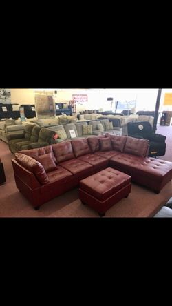 Brand New Red Sectional $50 Down Takes It Home!