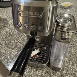 Espresso Machine 20 Bar, Cappuccino Machine for Home with 2.0 Long Life Automatic Milk Tank, Espresso Maker with Milk Frother, Stainless Steel-Mattino