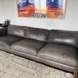 CB2 Leather Sofa Hoxton 