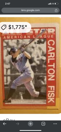Carlton Fisk Baseball Card
