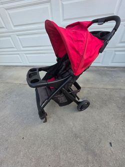 Graco stroller red top dark Grey bottom clean 249