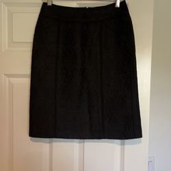 DKNY Black Lined Skirt Size 2