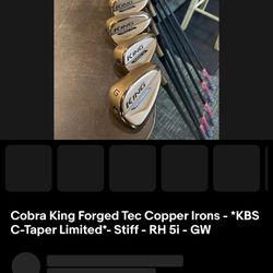 Cobra king Forged Tec Copper Irons - KBS C-Taper Limited*