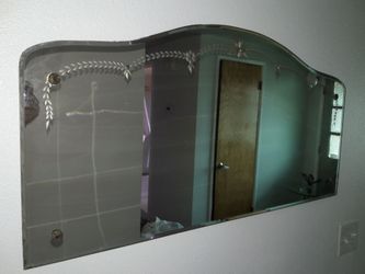 Antique wall mirror