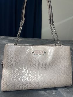 GUESS pink metallic handbag