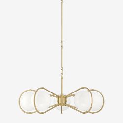 Mid-Century Loop Arms Globe 5 - Light Galindo Chandelier