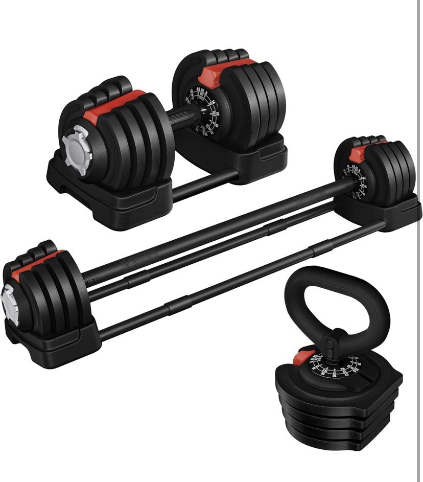 3 In 1 Dumbbell / Kettlebell / Barbell - 614578