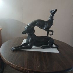 Iron Dog Sculptures