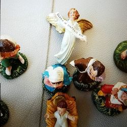 Nativity Figurenes, Ceramic, Made in Italy.