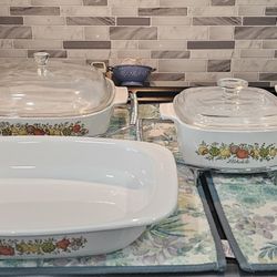 Vintage Corning Ware Spice Of Life Lot 