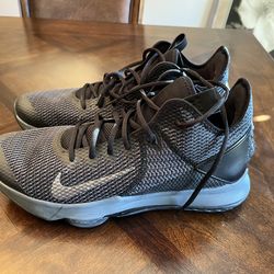 Nike LeBron Witness IV 4 BV7427-003 Mens Size 13 Basketball Shoes Black Iron Gray Sneakers