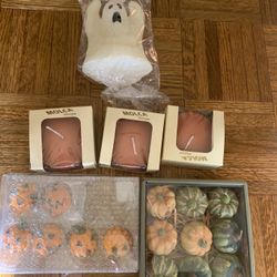 Halloween Thanksgiving candles
