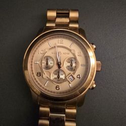 Michael Kors Rose Gold-tone Unisex Watch
