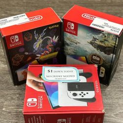 Nintendo Switch OLED Gaming Consoles New - 90 Days Warranty - Payment Plan Available ONLY $1 DOWN