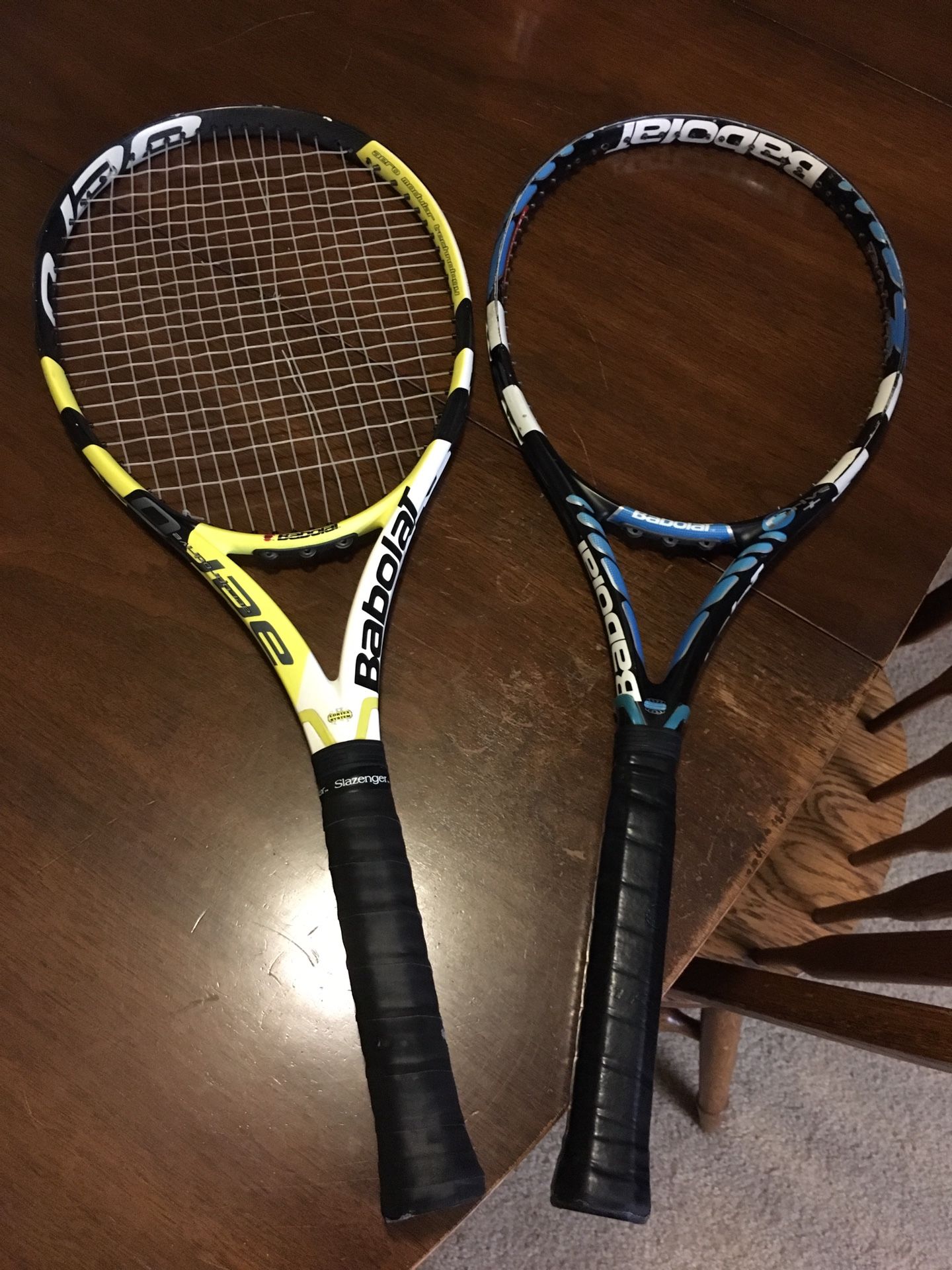 (2) Babolat tennis rackets