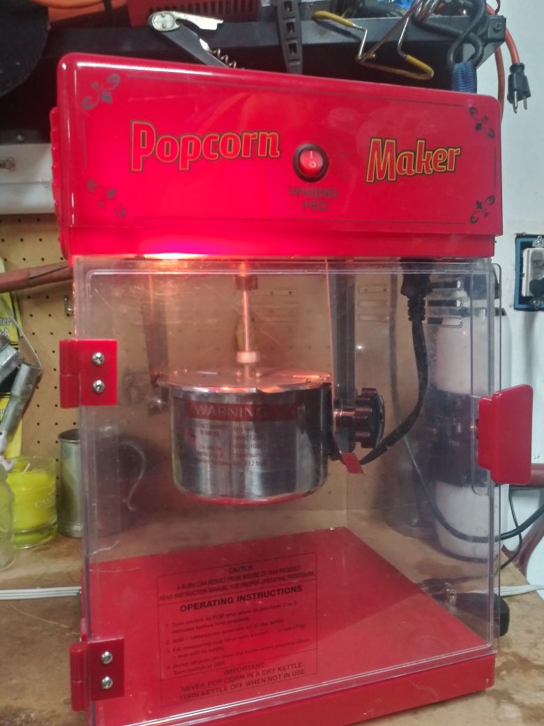 Popcorn maker machine kitchen cooking Waring pro
