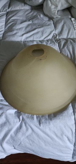 Lamp Shade, Frosted Glass 13 Inches Dia