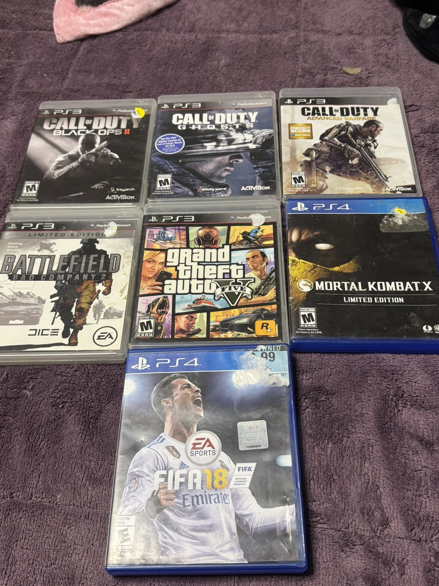 Call Of Duty And Others PS3, PS4 Bundle