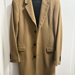 Sandro Paris Men’s (M) Wool & Silk Peacoat