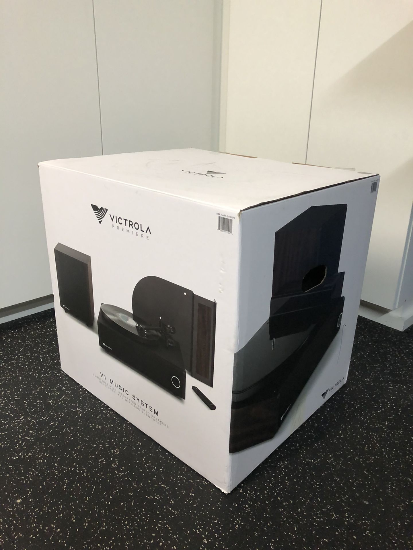 New Victrola Premiere V1 Music System Turntable Speakers Subwoofer