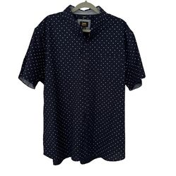 New Lee Stretch Men’s Cotton Button Down Shirt, Regular Fit, Sz XXL