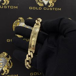 10KT Monaco Nameplate Bracelet  13.5MM