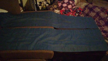 2 Long Window Topper Curtains