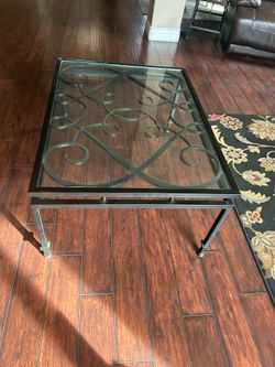custom wrought iron coffee table