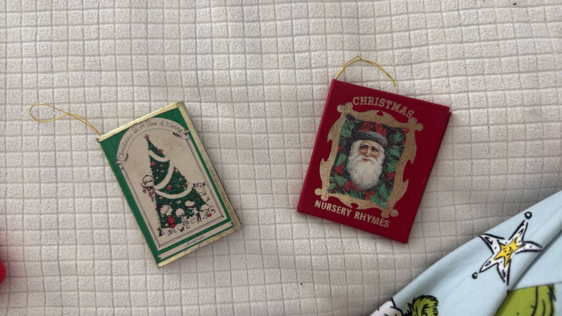 Christmas Ornaments Tiny Books 