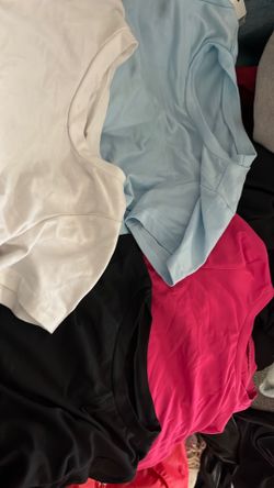 Four pair toddler crop top T-shirts