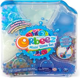 Orbeez Mixin’ Slime Set with 2500 – Micro, Shimmer, Marble & Glow, 5 Tools & Storage