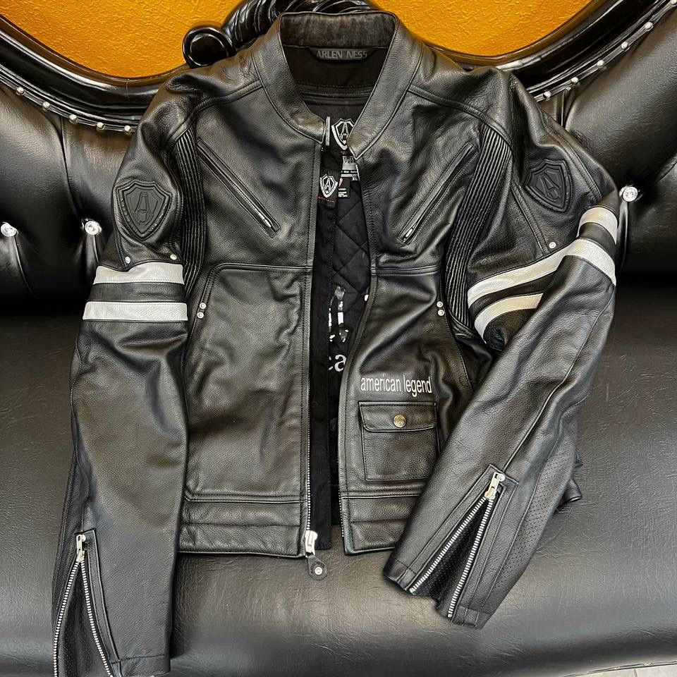 Arlen Ness Bikerware Leather Jacket American legend XL for Sale in Boca Raton FL OfferUp
