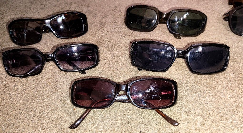 5 Pair Lot Vintage Designer Sunglasses