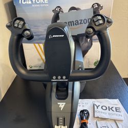 Thrustmaster TCA Flight Stick Yoke Boeing Edition ( Xbox Series X/S, PC)  Lightly used tested and works.  The Thrustmaster TCA Flight Stick Yoke Boein
