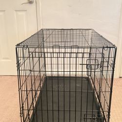 Foldable Dog Cage Single Door Collapse Wire Dog Crate 35-in L x 22-in W x 25-in H