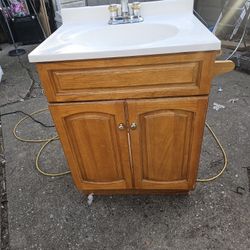 Prices Firm.. 25x19 Real Wood Bathroom Vanity Sink