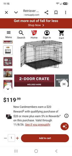 50.00 Brand new 48" dog kennel