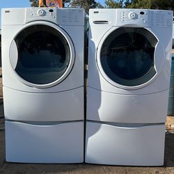 Kenmore Elite Washer And Dryer Set With Pedestals