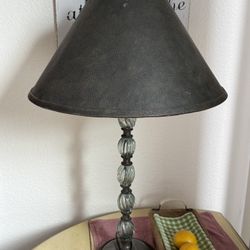 vintage recycled bottle or bottle-style lamp (approximately 20-30 inches tall), including Ethan Allen and similar high-quality vintage brands, often