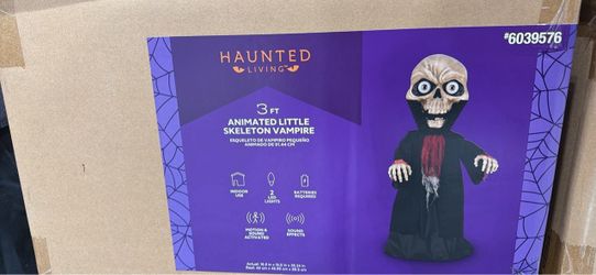 Haunted Living 3 FT Animated Skeleton Vampire